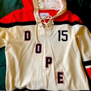 Hooded Dope Hockey Jersey Style Long Skeeve Size S